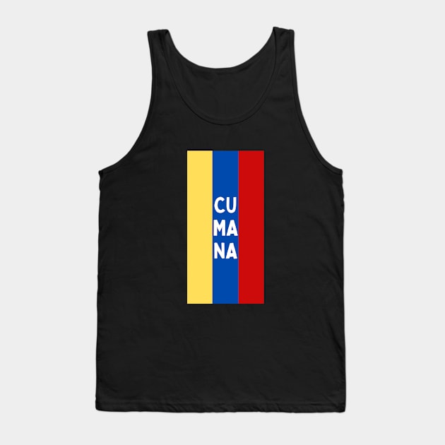 Cumana City in Venezuelan Flag Colors Vertical Tank Top by aybe7elf